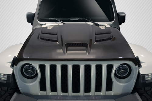 Carbon Fiber Viper Style Hood 18-up Jeep Wrangler JL-Gladiator
